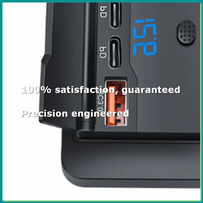 Caricatore USB a 4 Porte 12V 108W con Doppia PD + Doppia QC3.0, Voltmetro Digitale e Presa di Alimentazione - Adattatore Pannello A86Z
