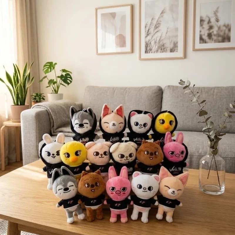 Peluche Skzoo Stray Kids, Personaggi dei Cartoni Animati, Bambole di Peluche Kawaii, Compagni per Ragazzi, Ragazze, Adulti e Fan