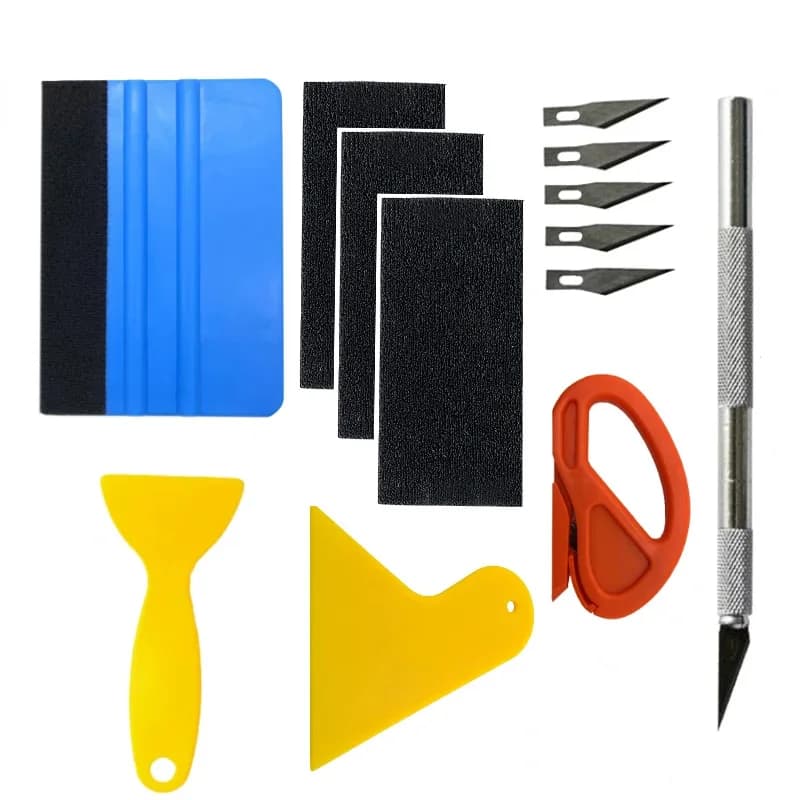 New Car Vinyl Spatulas Plastic Wrap Tools Window Tinting Tools Car Wrapping Tools Kit Vinyl Scraper Cutter Film Squeegee