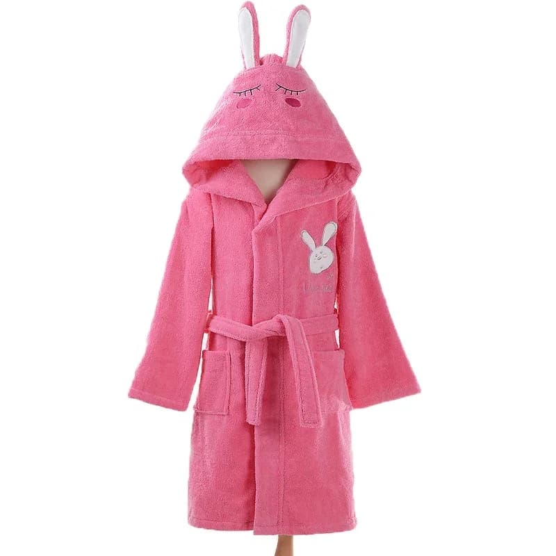 Beautiful Children Veste Boy and Girl With Hood Towel Terry Veste 100% Cotton Winter Warm Bathrobe Soft Sleeprobe Kids Casual Homewear