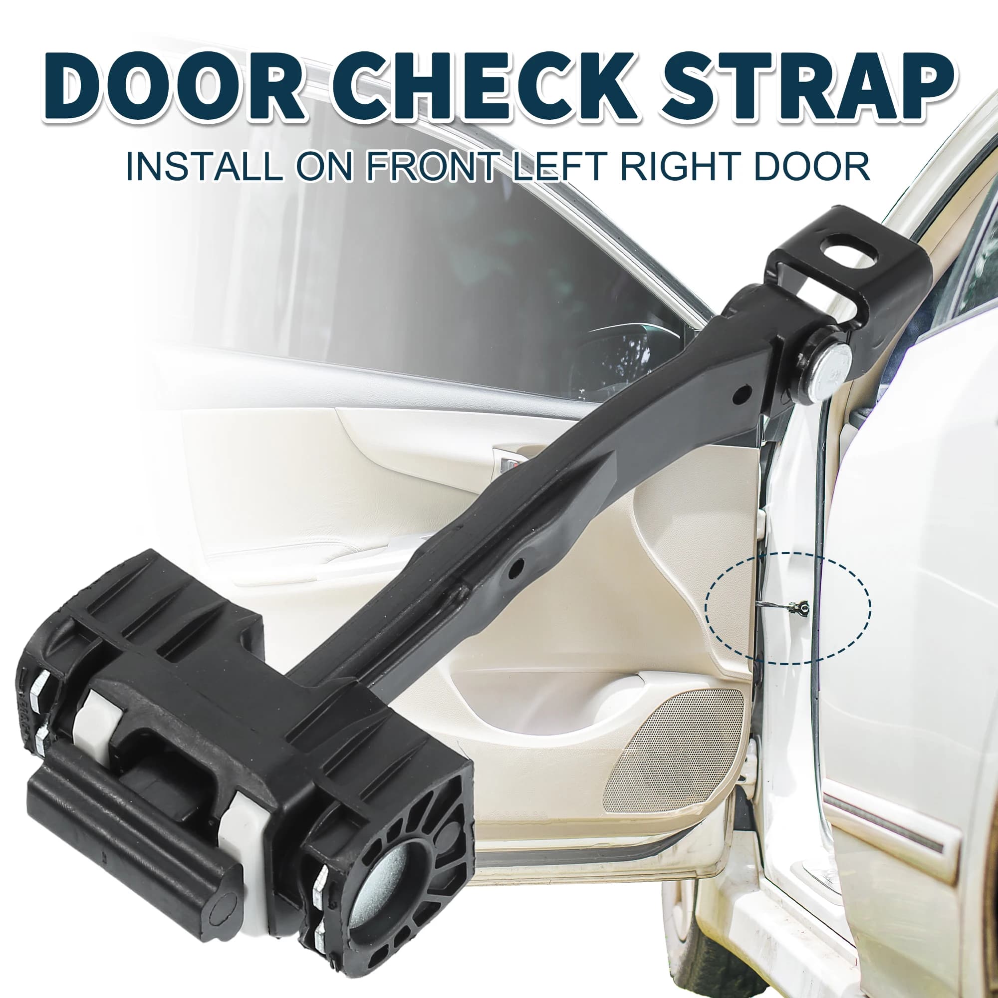 X Autohaux Porta Check Strap Stopper Stay Staffa No.5G0837249D per VW Golf Mk7 VII 13-21