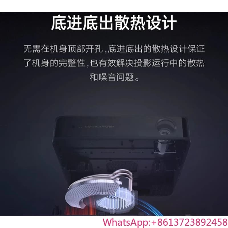 Mini Proiettore Cinema Portatile Versione Internazionale S5 Laser Proiettore da Parete per Casa 1080P Ultra HD per Camera da Letto