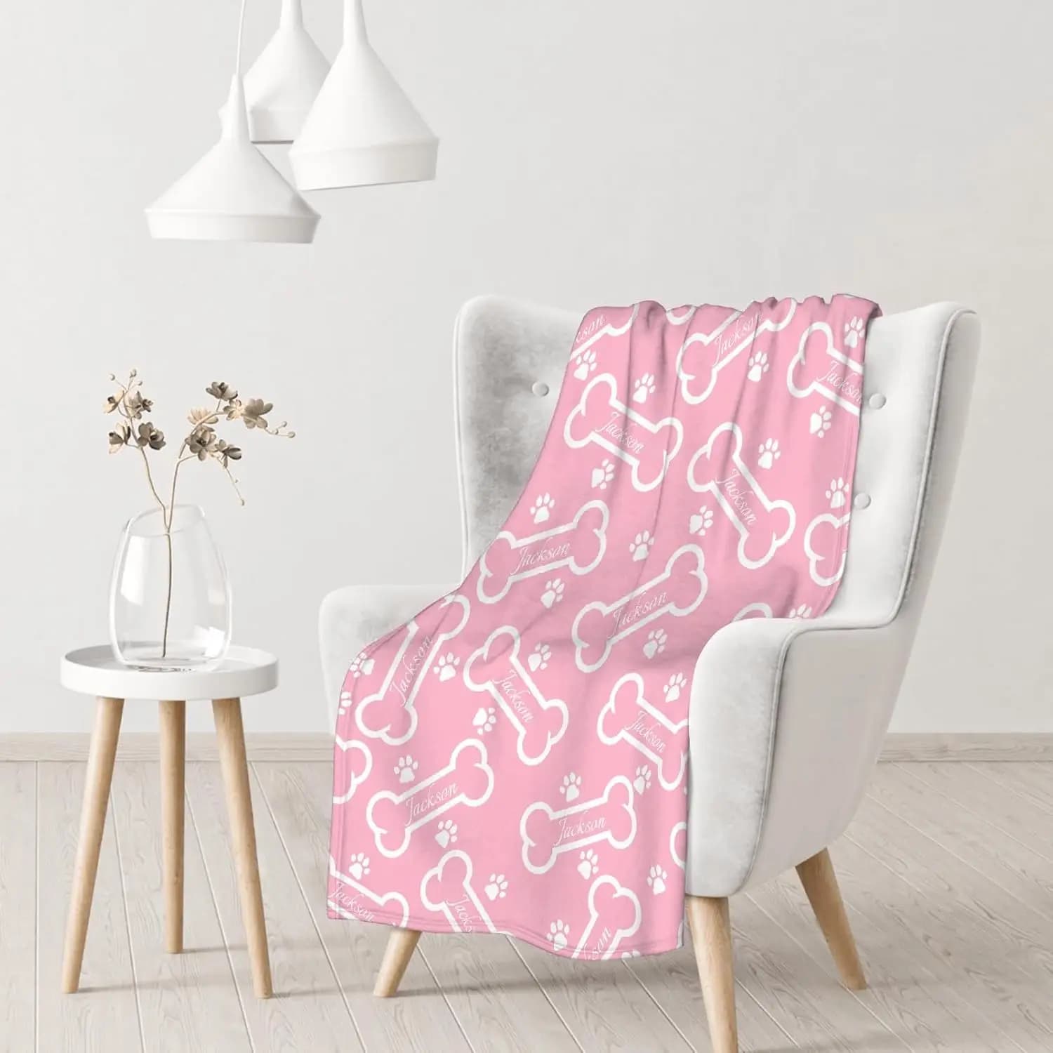 Coperte Personalizzate per Cani con Immagini - Coperta Personalizzata con Nome per Animali Domestici - Leggera per Tutte le Stagioni