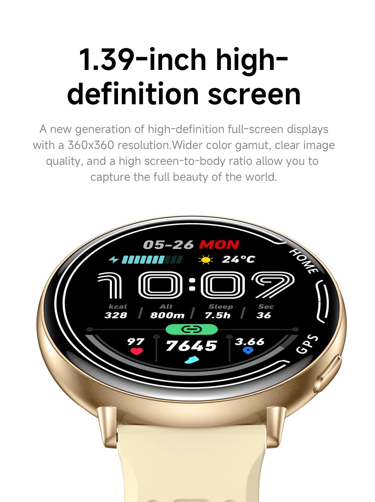 100+ Sport Modes 2026 New GPS Smartwatch Built in GPS 1.39" HD Display Heart Rate And Blood Oxygen Monitoring For Men and Women