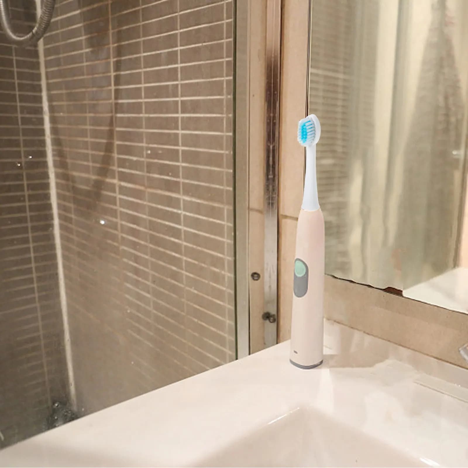 6Pcs Electric Toothbrush Heads for Adults Strong Durability Smooth Handle Ergonomic Design Deep Cleaning Replacement Toothbrush
