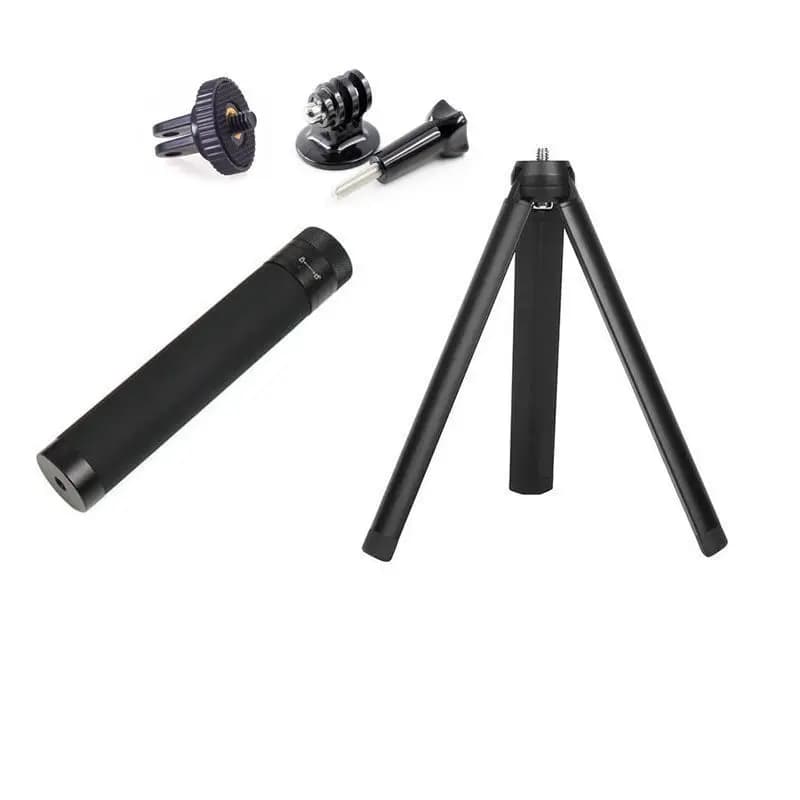 2in1 Portable Telescopic Handheld Stand Selfie Stick Tripod Metal Holder for DJI Osmo Pocket 4 / 3 Camera Gimbal Accessories