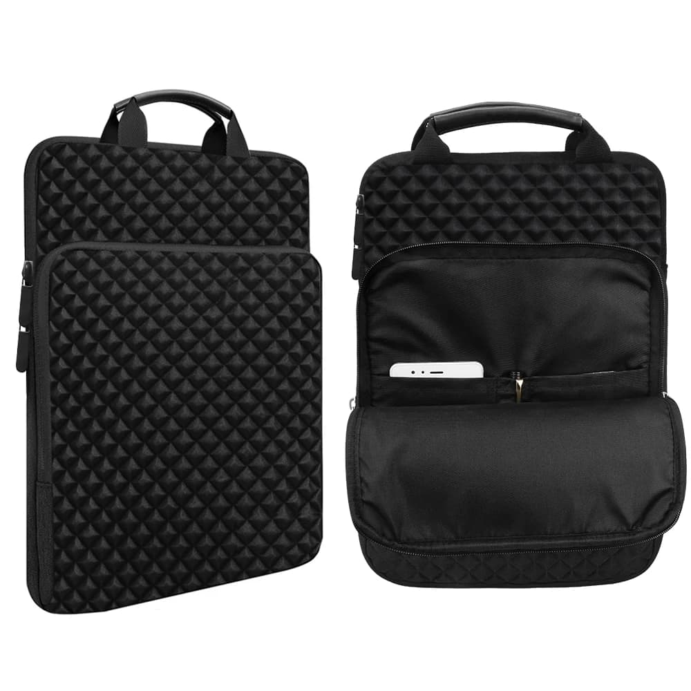 Borsa portaoggetti elettronica multifunzionale verticale, borsa per tablet, borsa per laptop, borsa da ufficio, borsetta