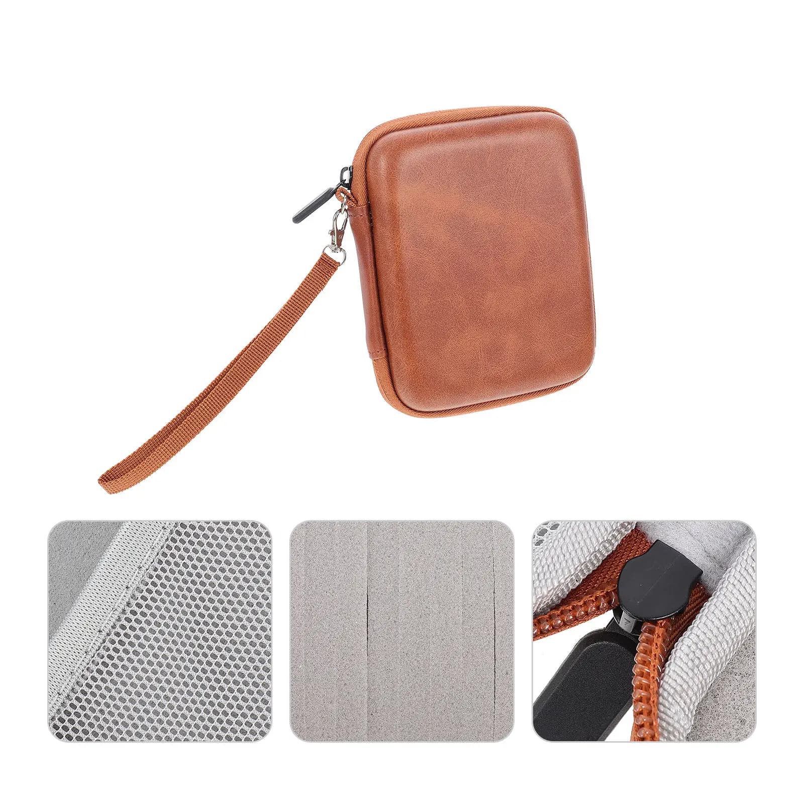 Custodia Premium Portatile per Plettri con Cerniera e Scomparto in Rete per Plettri di Chitarra, Ukulele e Basso