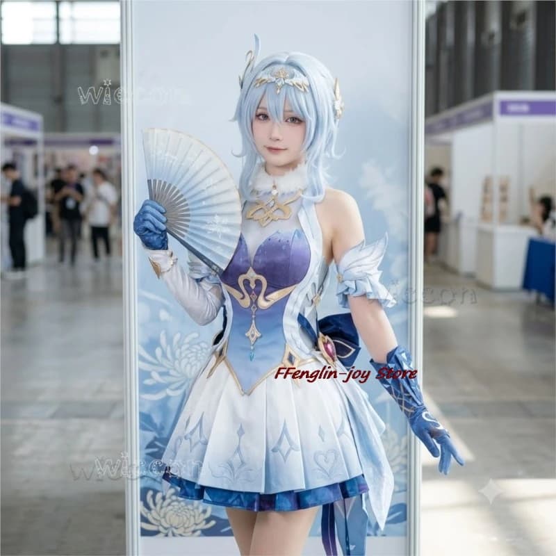 Genshin Impact Odette Complete Game Costume – Female Cosplayer Photoshoot, Halloween Theme Roleplay Dress