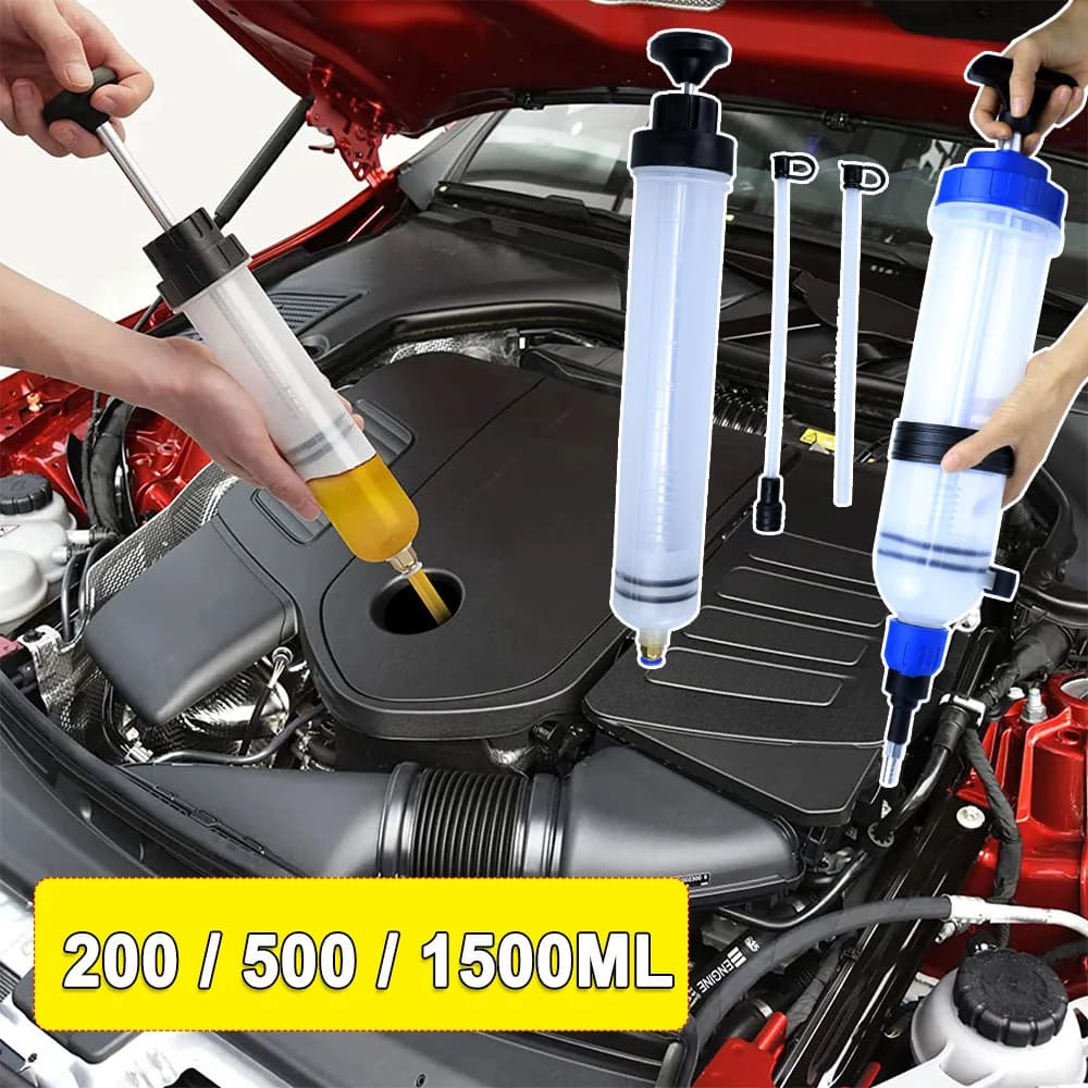 Pompa stile siringa per cambio olio freno manuale, estrattore e riempitore di fluidi, pompa per vuoto per estrazione di fluidi automobilistici per barche ATV