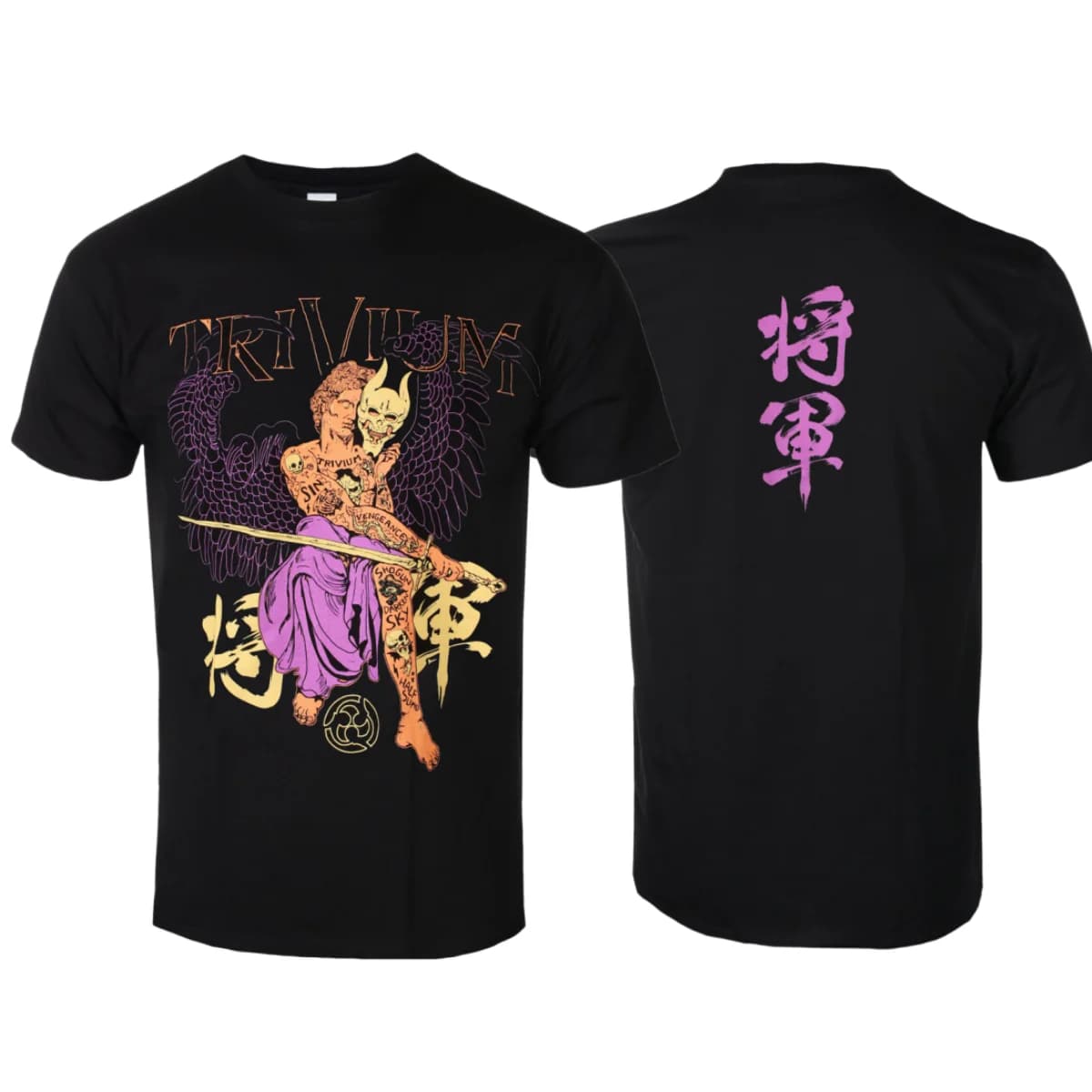 Trivium Kanji Artistic Patterns Summer Fashion T-Shirt Men Women Cotton T-shirt Casual Street Classic Band T-shirt