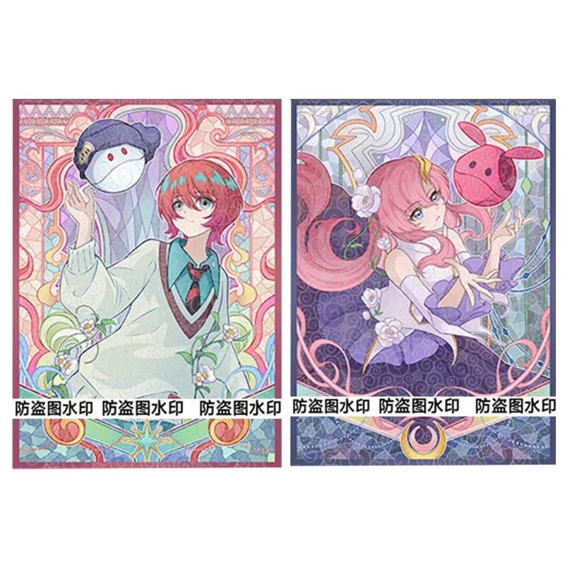 GCG Gundam Amate Yuzuriha Porta Carte da Gioco in Vetro Dipinto al Laser Lacus Clyne Custodia Protettiva per Carte da Collezione di Giochi Cartoon