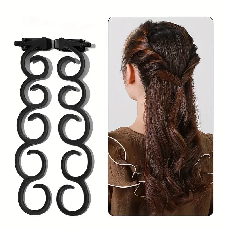 Fermagli per capelli con trecce laterali per ragazze, strumento per trecce ondulate, forcine, accessori per capelli fai da te, fasce per capelli da donna, accessori per capelli