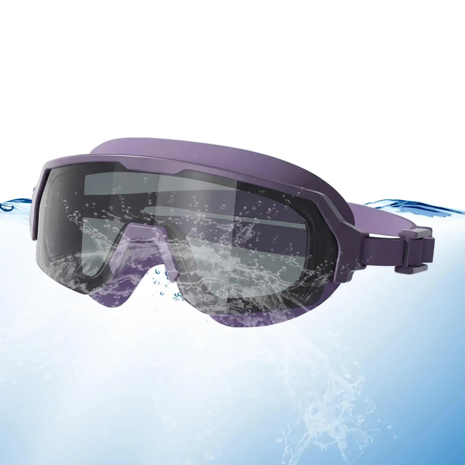 Adult Swim Goggles Large Frame Diving Glasses Snorkeling Glasses For Beginners Women Swimmers Professionals Athletes Open