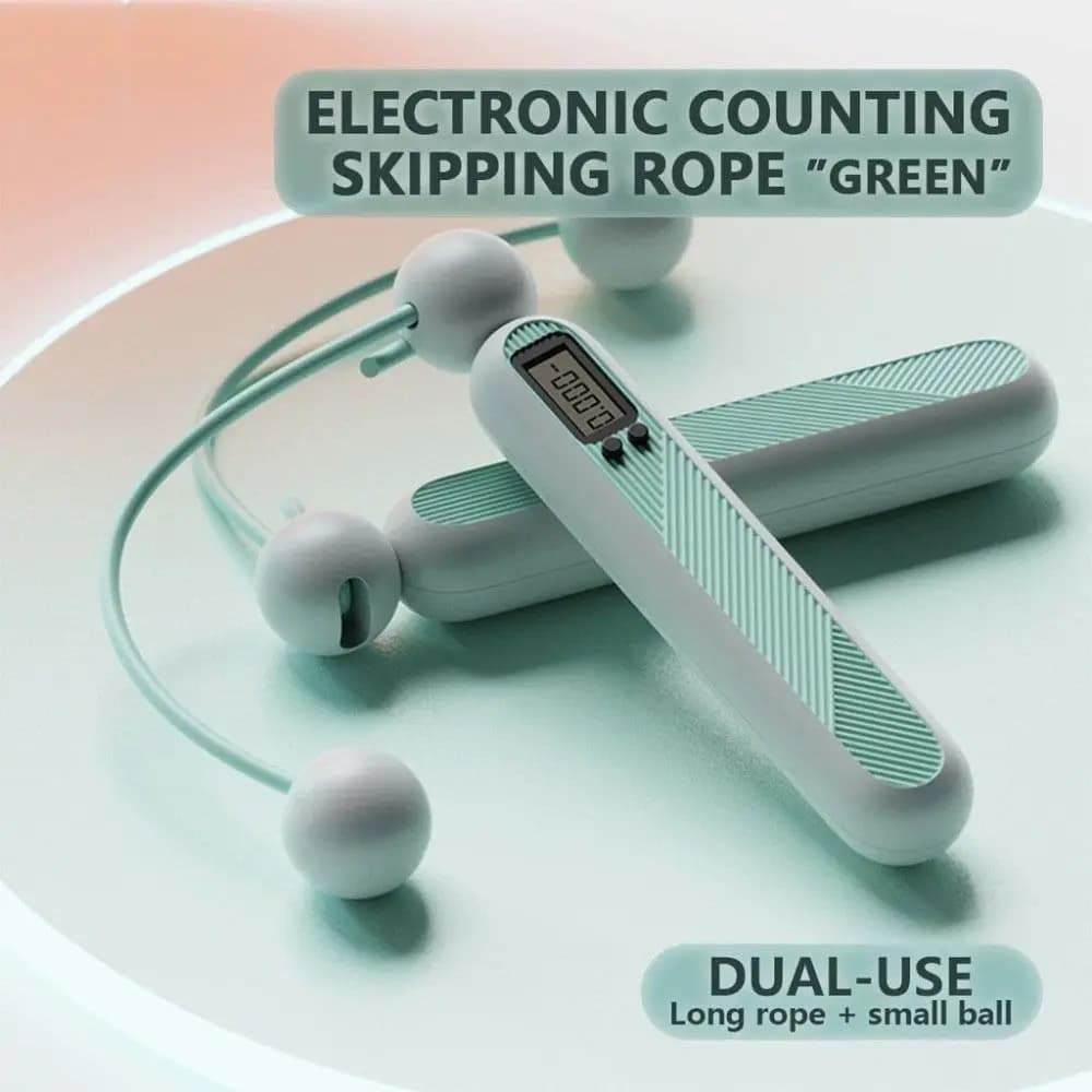 Wireless Jumping Cord with Counter, Portable, Anti-slip, with Calorie Counter, Resistant and Lightweight