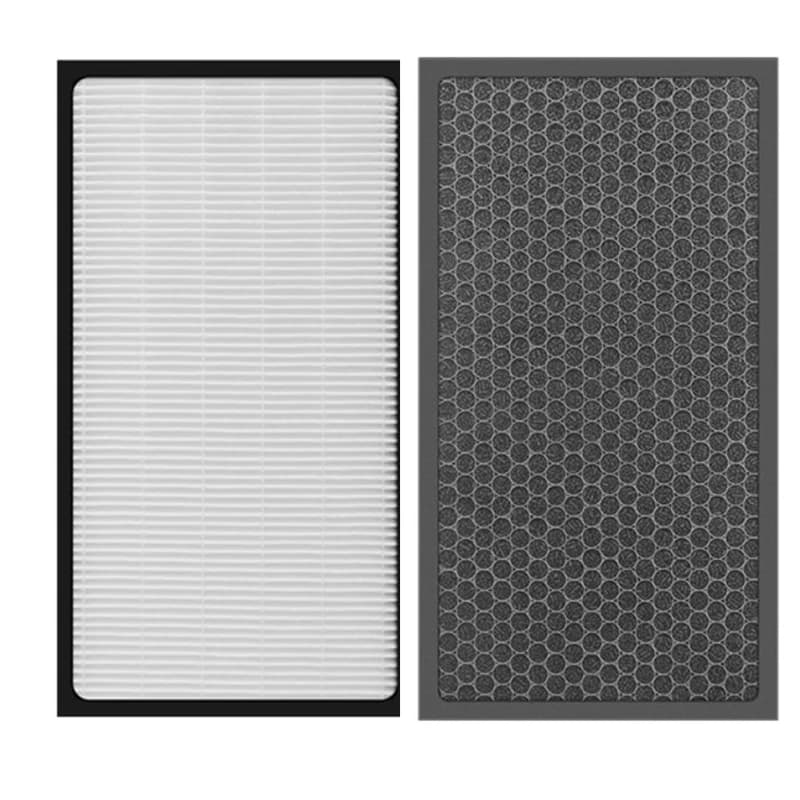 Parti del purificatore d'aria personalizzate Filtro HEPA 370*167*35mm/Filtro a carbone attivo 385*185*10mm per Tefal XD6060F0 PU4025 PU4015
