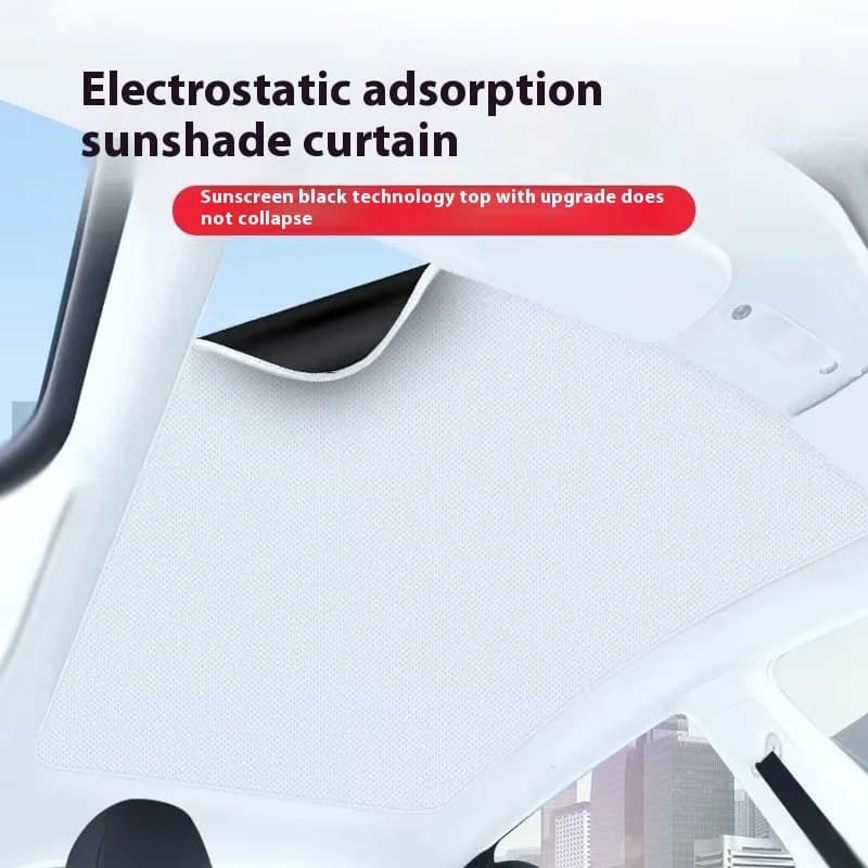 Per Tesla Model Y 2019-2023 adsorbimento elettrostatico tetto auto parasole lucernario tenda ombreggiatura parabrezza copertura tetto apribile accessorio