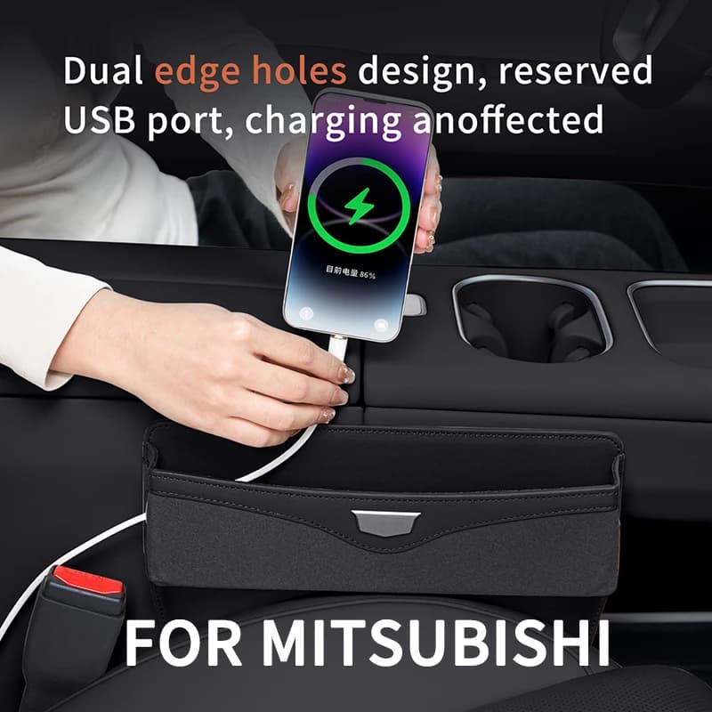 Car Seat Gap Storage Box Car Interior Accessories For Mitsubishi Outlander Pajero Asx Lancer Evolution X Ralliart L200