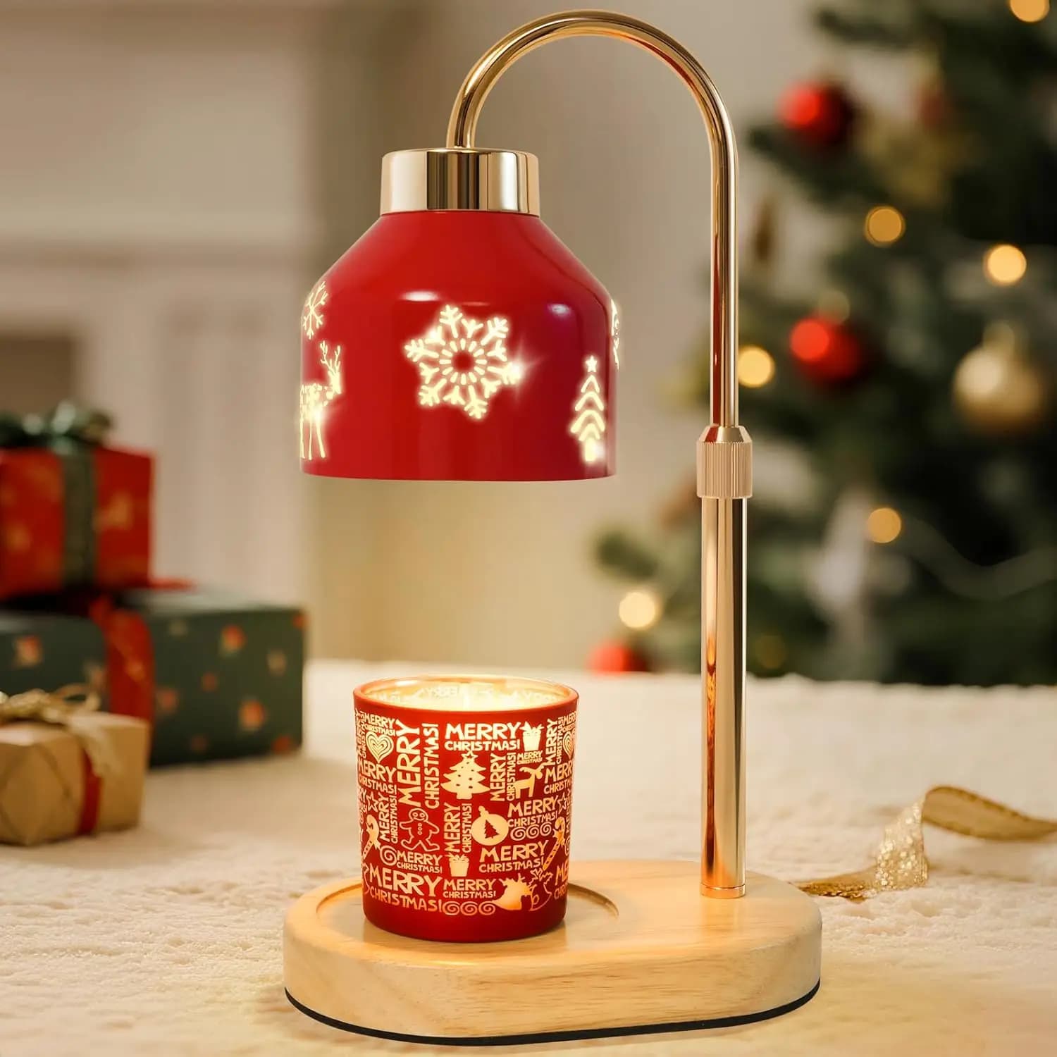 Adjustable Scaldacera Lamp with Timer, Dimmable Flameless Cera Diffuser for Home and Gift Furniture