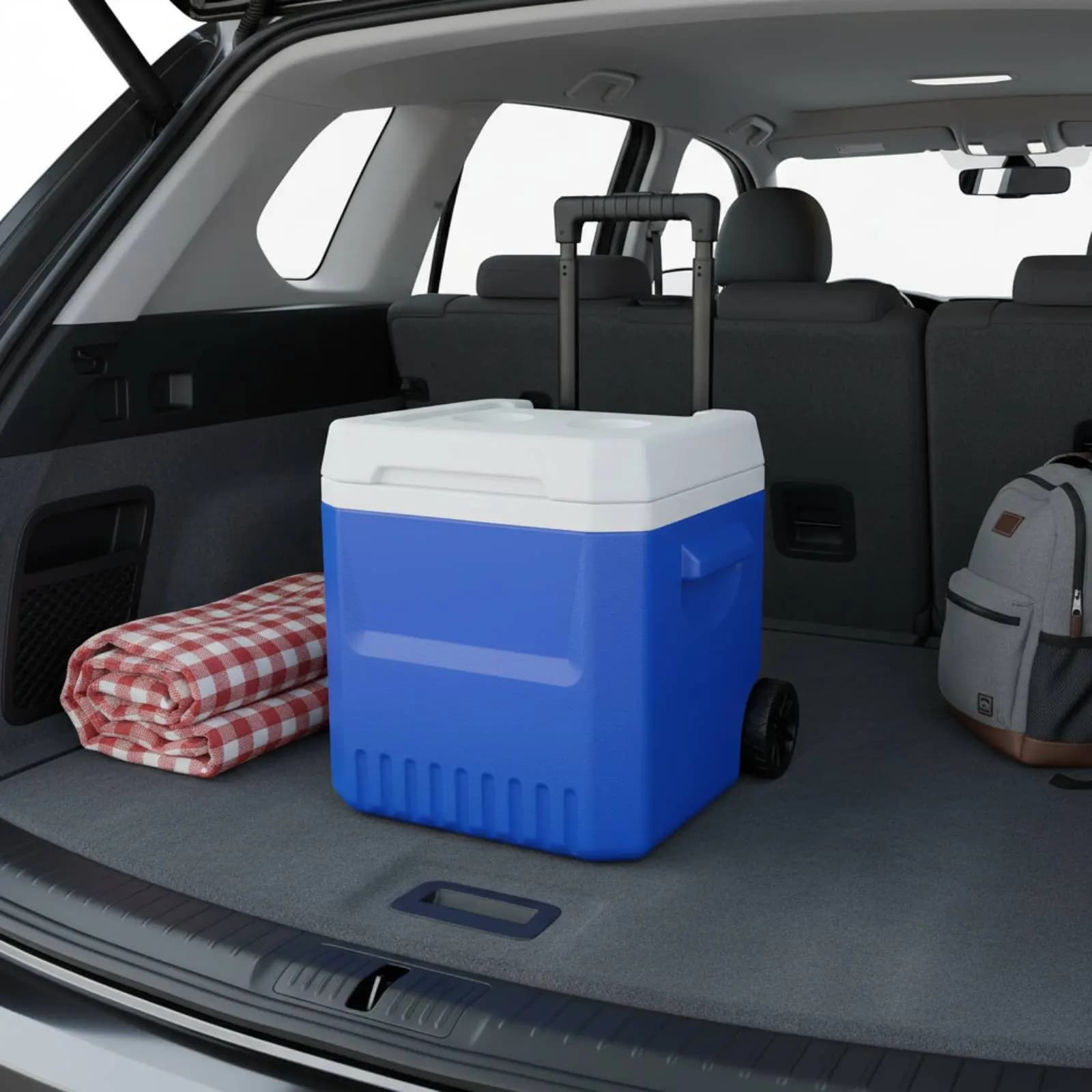 Borsa Frigo con Ruote, Isolamento in Schiuma PU, Contenitore Termico Portatile, Facile da Spostare, Scatola per Conservazione a Freddo