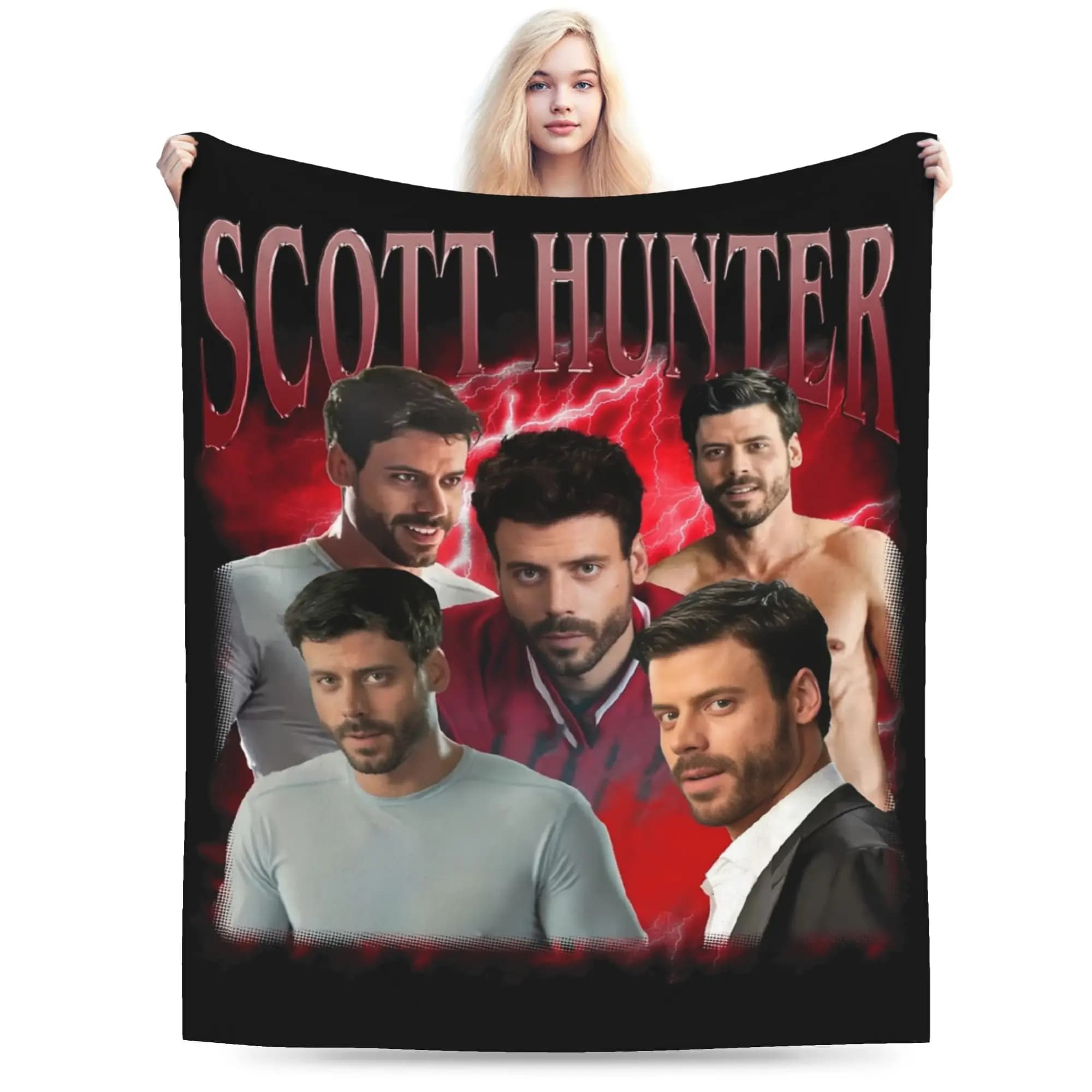 Heated Rivalry Scott Hunter Blanket Flannel Textile Decor Portable Soft Throw Blankets for Bed Couch Quilt