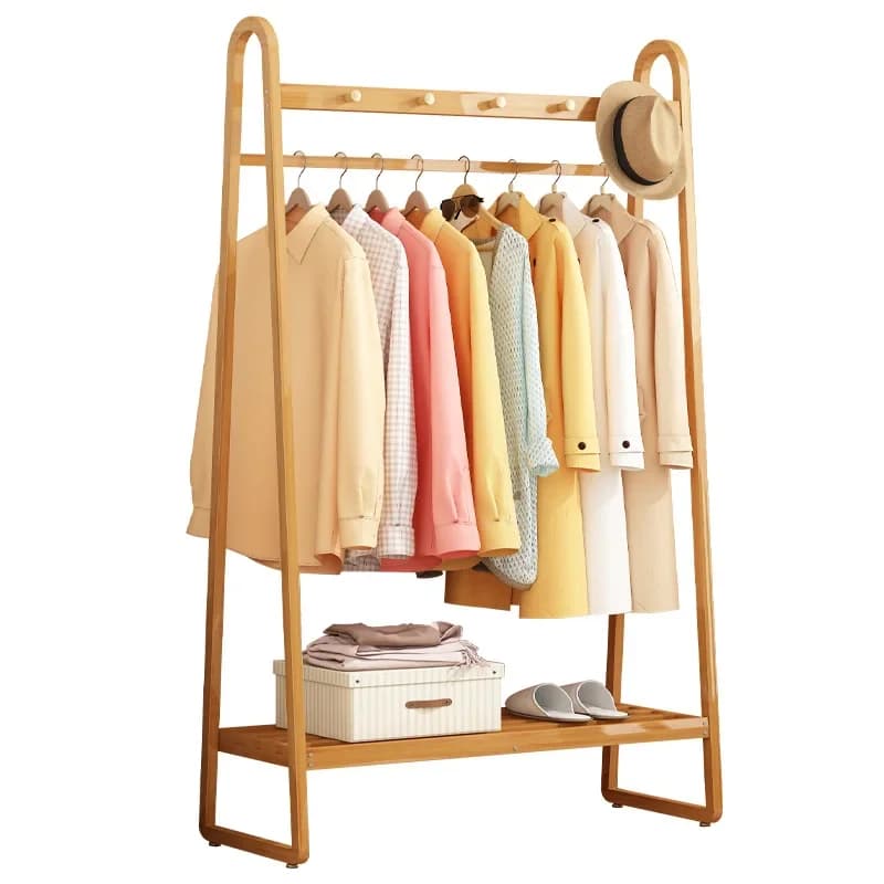 Coat rack Floor-to-ceiling bedroom clothes rack Household light luxury multi-functional hanger