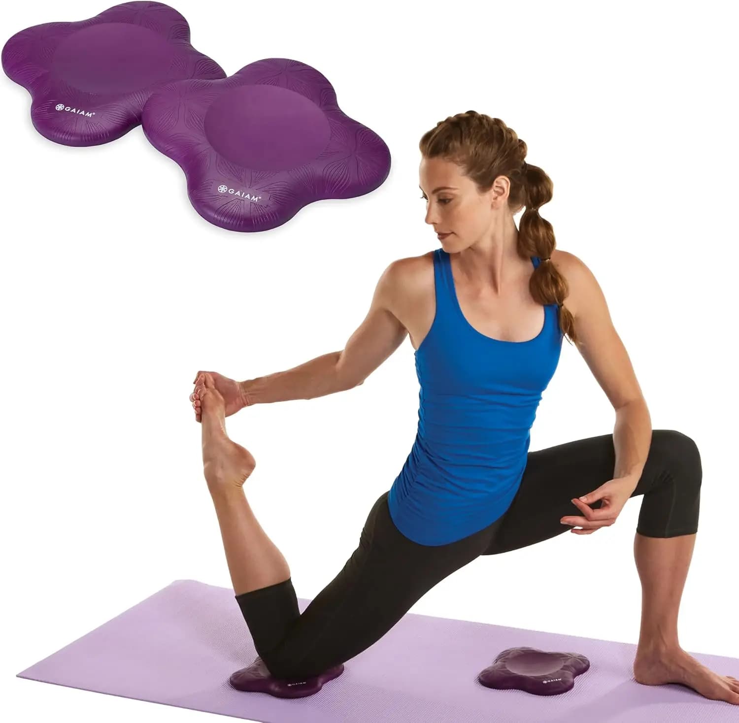 Yoga Knee Pads Set of 2 - Cushion for Knees and Elbows, Ideal for Fitness, Meditation, Pilates