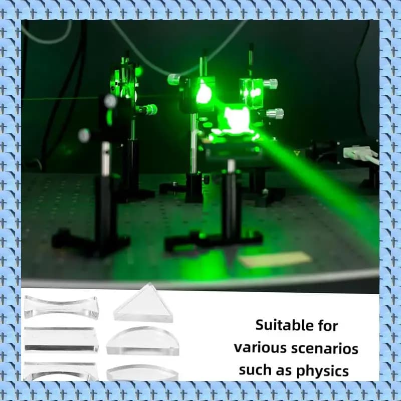 NOCM 3 Set Lenti Ottiche Strumento Didattico Strumento Didattico di Fisica Lente Convessa Lente per Microscopio Faretto Lente Obiettivo
