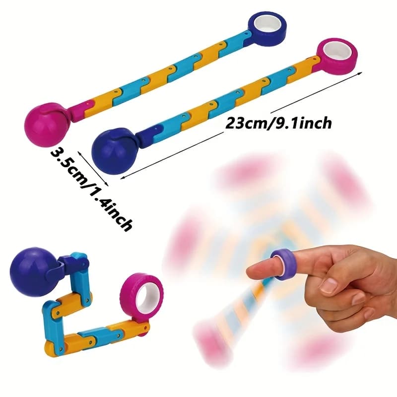 Giocattolo Spinner Arcobaleno, Accessorio Educativo e Rilassante, Compatto e Portatile per Casa e Aula