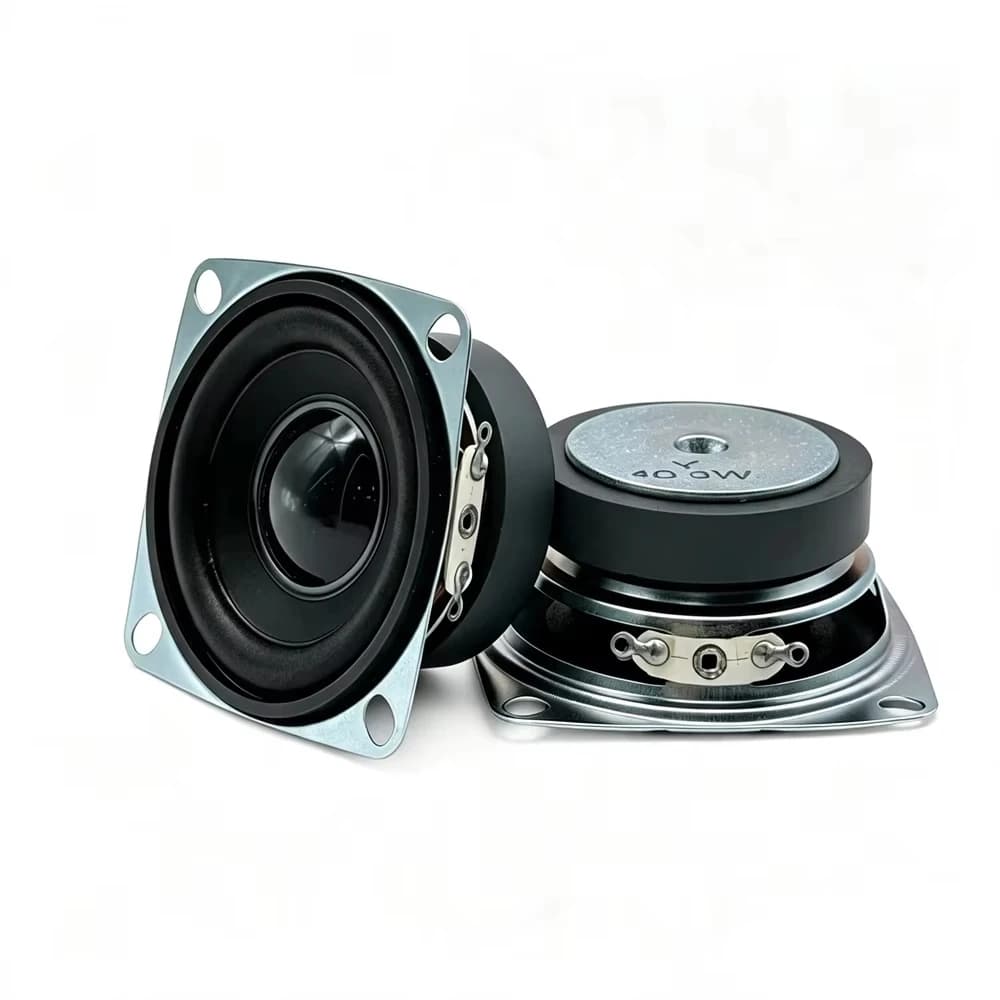 2Pcs 2 Inch 4 Ohm 3W Full Range Speakers Portable 52MM Audio Loudspeaker Subwoofer DIY Hifi Stereo Sqaure Bluetooth Speaker