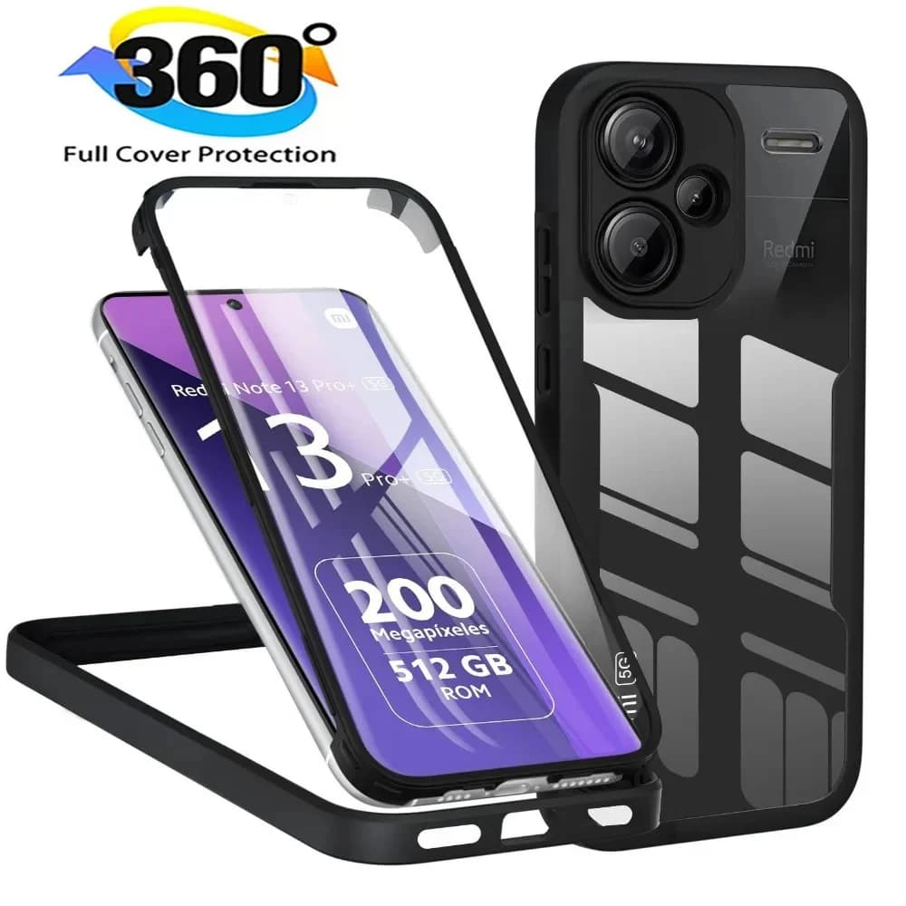 Per Redmi Nota 13 14 Pro Plus 360 Protezione Dello Schermo Completa Del Corpo Custodia Trasparente Per Redmi Nota 13 14 Pro Copertura Del Telefono Antiurto