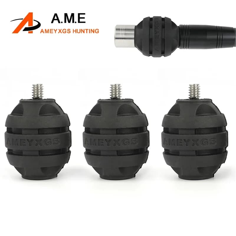 1pc AME Archery Balance Bar Shock Absorber Ball Rubber Bow Stabilizer for Recurve Compound Bow Hunting Shooting Targeting