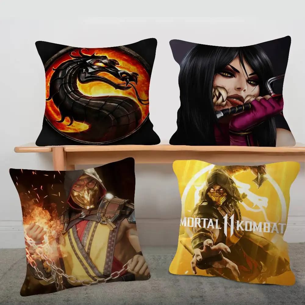 Game Mortal Kombat Pillow Case Soft Double Sided Print Sofa Cushion Cover Throw Pillow Covers