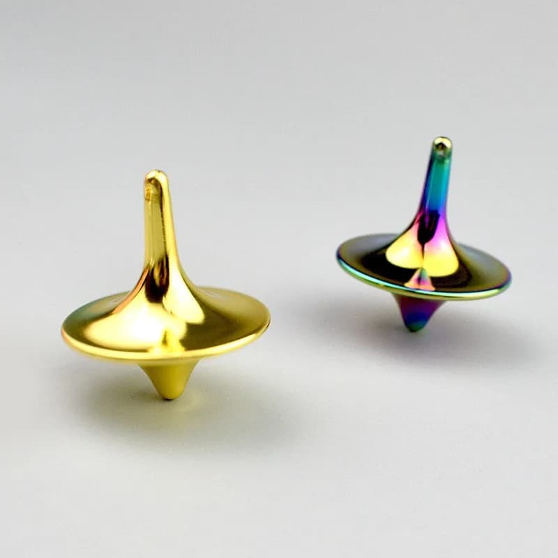 Trottola in metallo Fidget Spiner a mano Piccolo giroscopio Giocattolo di decompressione Adulti Bambini Regali novità Brinquedos Do Estresse