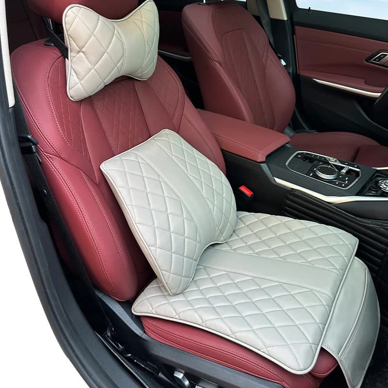 Cuscino poggiatesta per auto, cuscino di supporto lombare, cuscino per sedile auto per Mercedes Benz, Audi, BMW, Jeep, KIA, Toyota, Volvo, Ford, Honda, ecc.