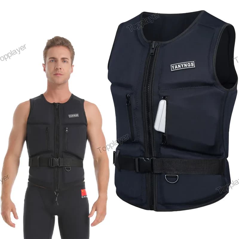 Wake Surf Giubbotto di salvataggio Gilet da impatto tascabile Giubbotto di salvataggio Wakesurf Comp Ma ottimo per tutte le attività di sport acquatici Giubbotto di salvataggio