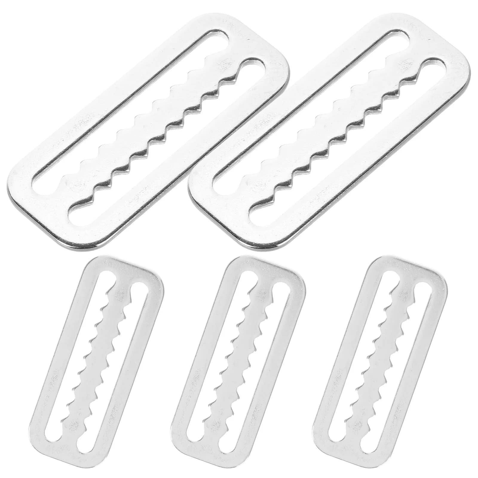 5 Pieces Sliding Buckle Stainless Steel 316 Stainless Steel for Underwater Rain Belts, Snorkeling and Diving Retainer Straps