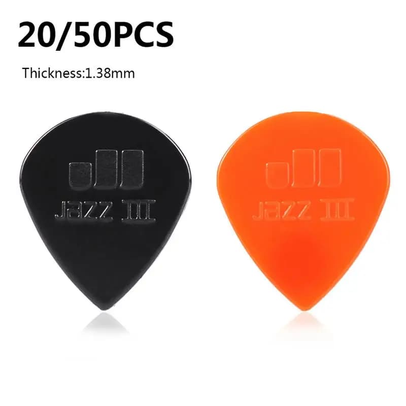 20/50 pezzi plettri per chitarra Tortex Jazz plettro plettro mediatore parti di chitarra accessorio plettri in nylon per chitarra colorata