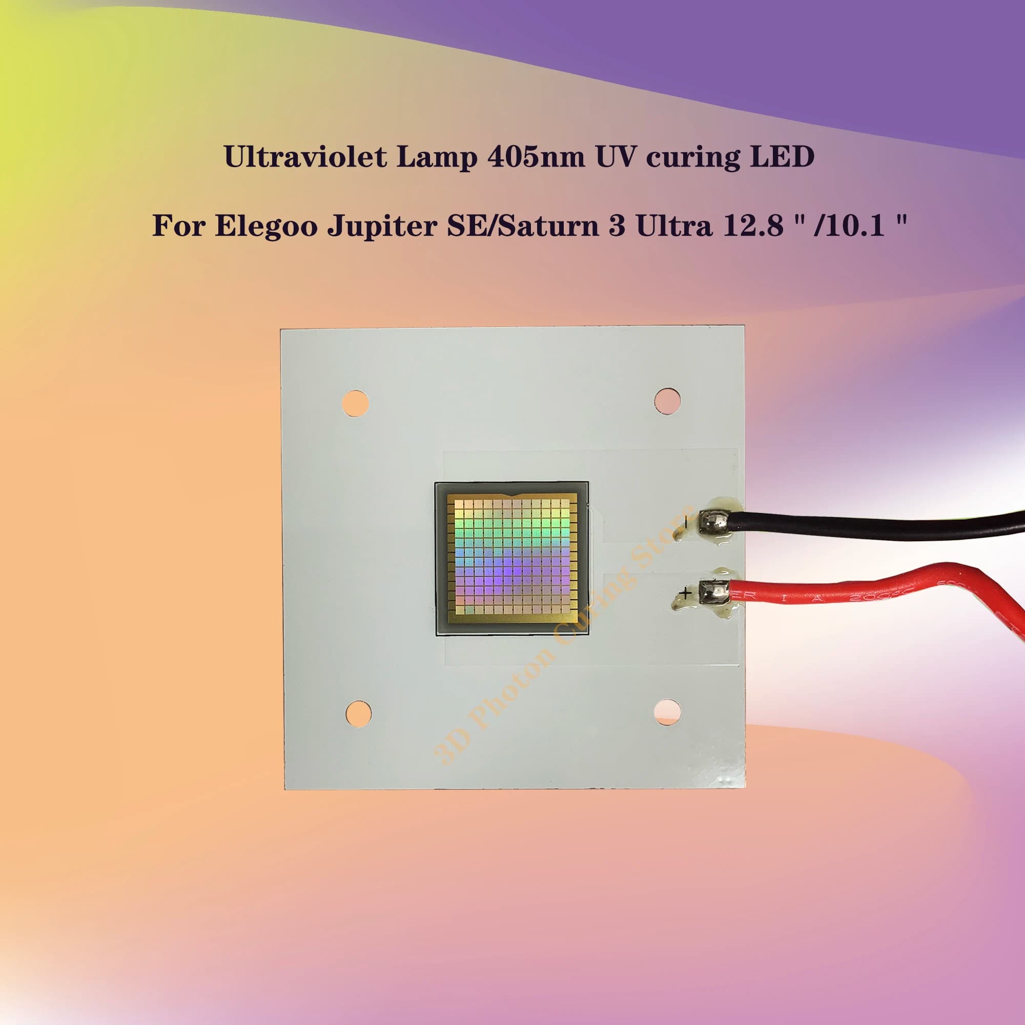 Raggi ultravioletti UV LED405nm per Elegoo Jupiter SE/Saturn 3 stampante Ultra 3D 144 pz/352W 24v ingresso UV polimerizzazione luce ultravioletta