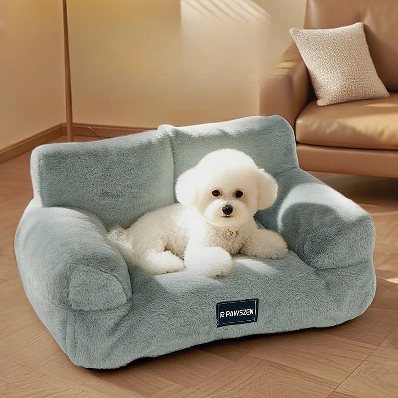 Cuccia Calda in Velluto per Animali Domestici, Grande, Staccabile, Accogliente, per Inverno, Divano per Cani e Gatti, Villa Confortevole per il Sonno, per Uso Quotidiano Interno
