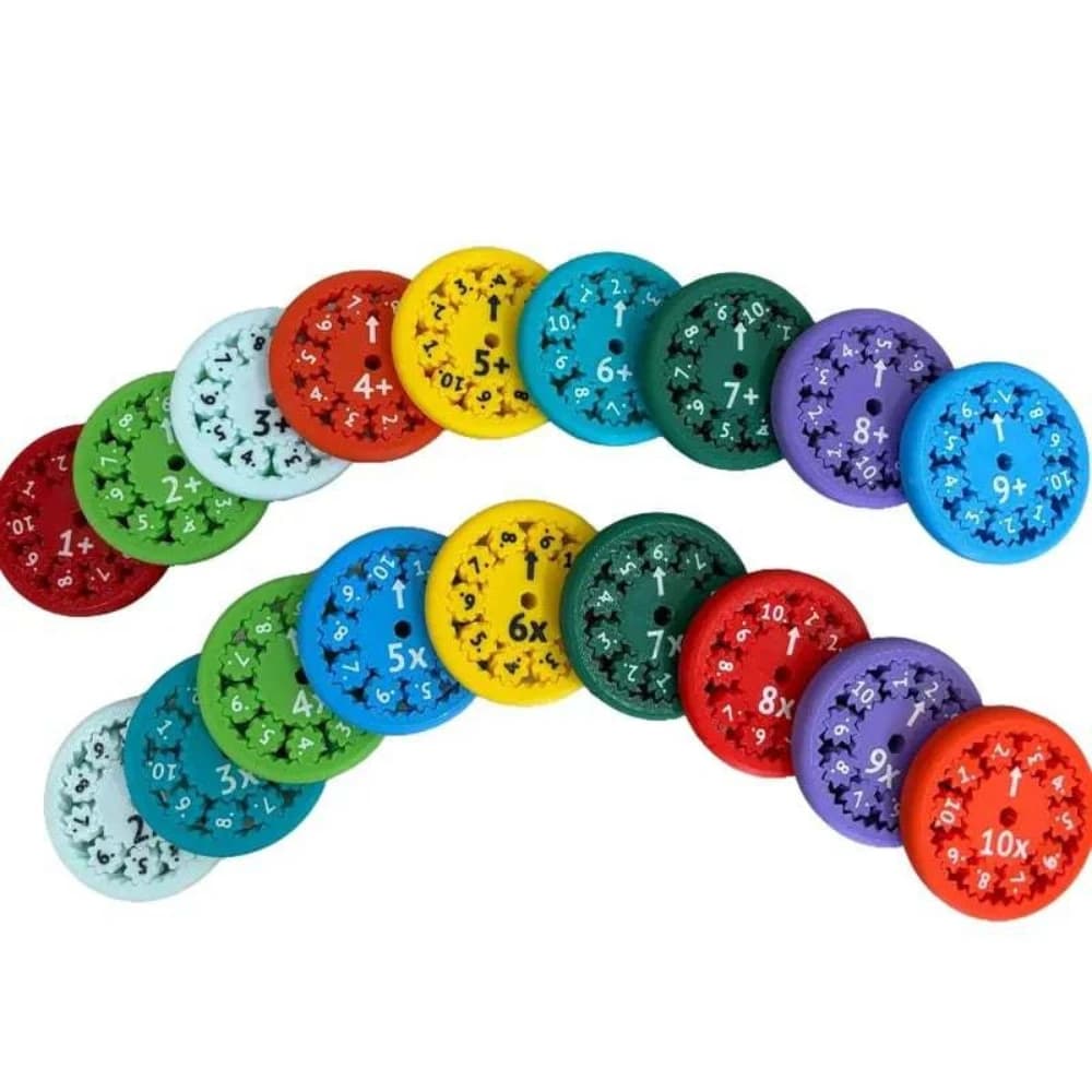 Set di Fidget Spinner Matematici, Tavole di Moltiplicazione, Giocattoli Educativi per Bambini, Materiale Didattico per Aule
