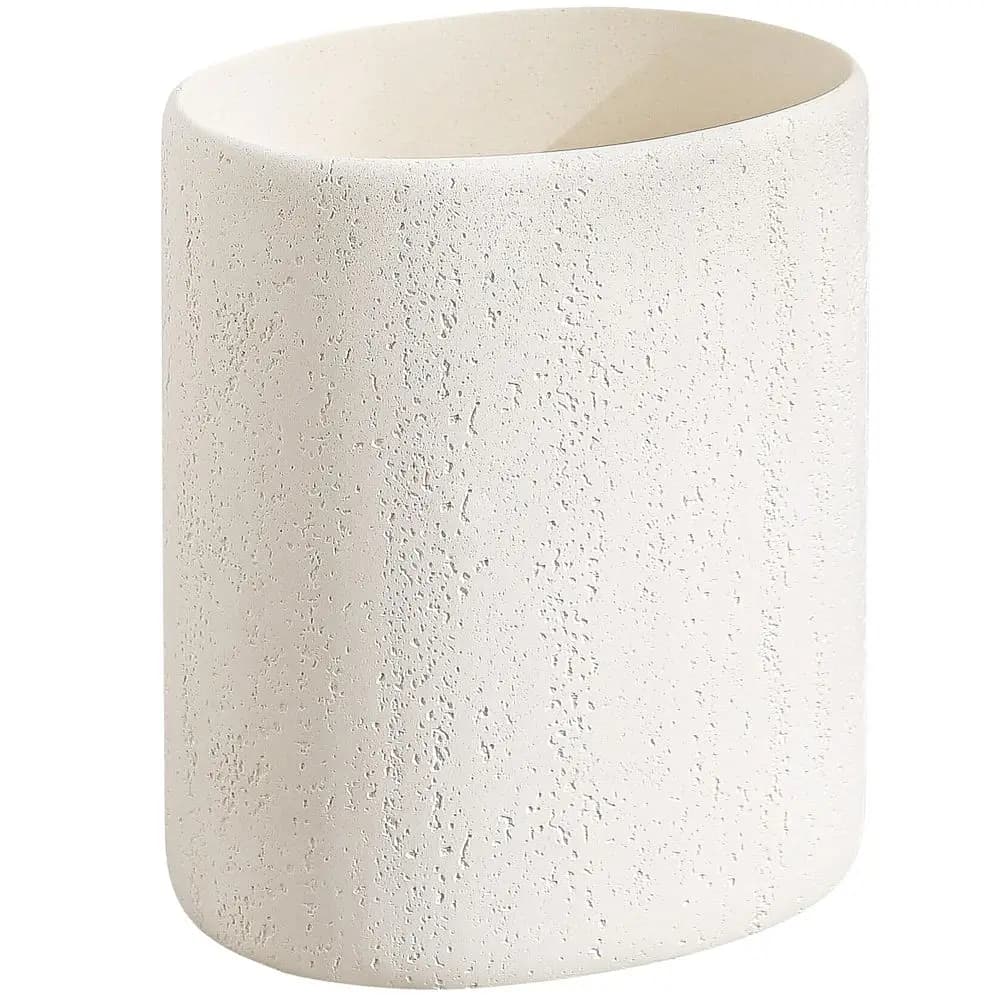 Cestino per Rifiuti da 1,6 Galloni, Piccolo Cestino da Bagno, Contenitore per Spazzatura Semplice Effetto Pietra, Cestino Decorativo per Cucina, Ufficio, Casa