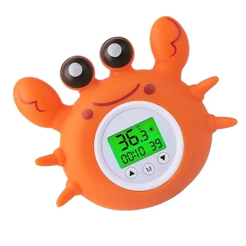 Nuovo Design~ Termometro da Bagno per Bambini con Display Retroilluminato Tricolore per Temperatura Ambiente, Fahrenheit e Celsius, Galleggiante e Sicuro