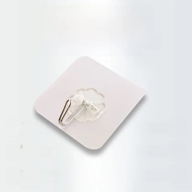 Ganci a ventosa potenti, ganci adesivi trasparenti per cucina, bagno, camera da letto, nessuna perforazione richiesta, ganci da parete resistenti