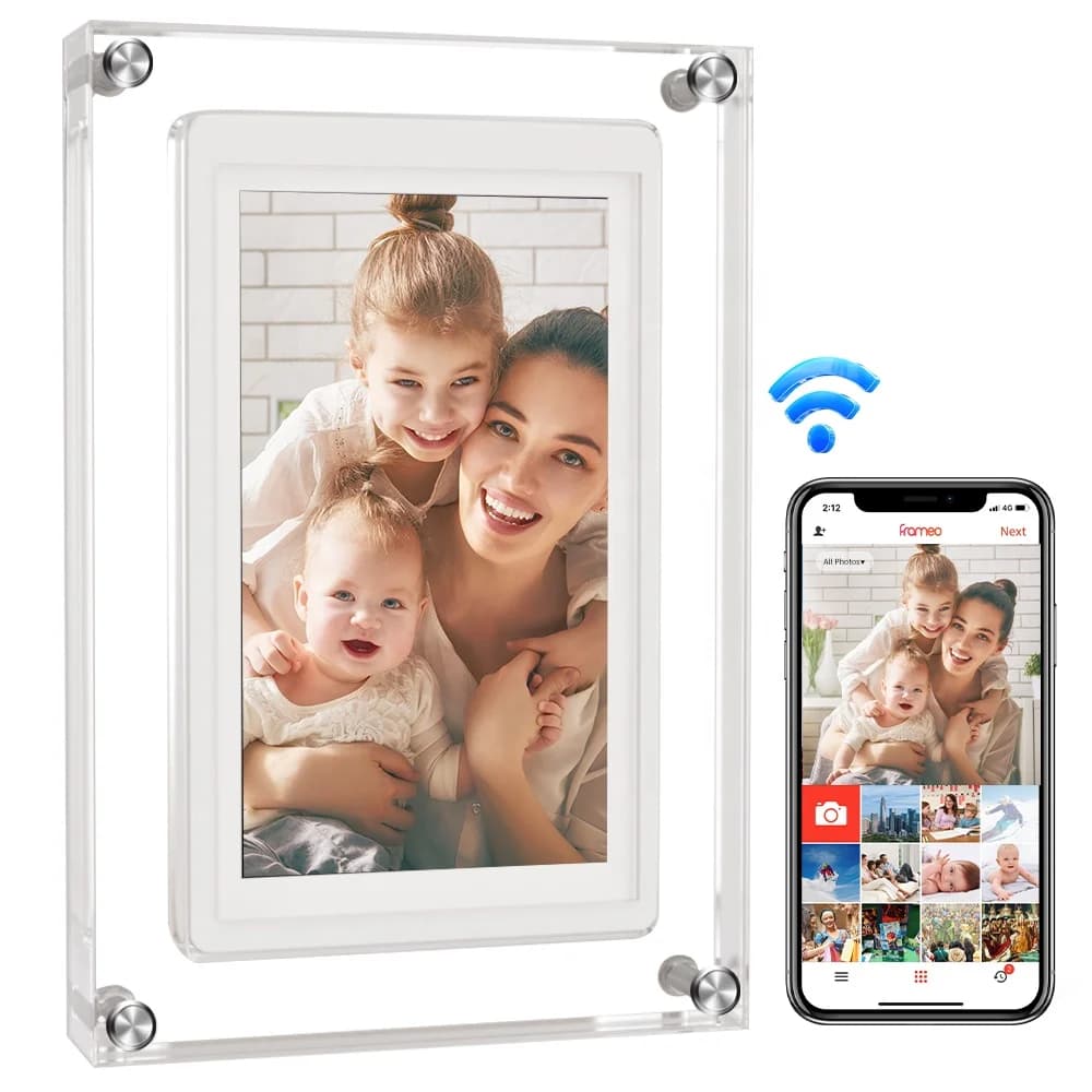 2023 Nuovo arrivo 10.1 pollici 1280*800 IPS LCD Touch Screen 1080P 32GB Smart WiFi Cornice per foto digitali