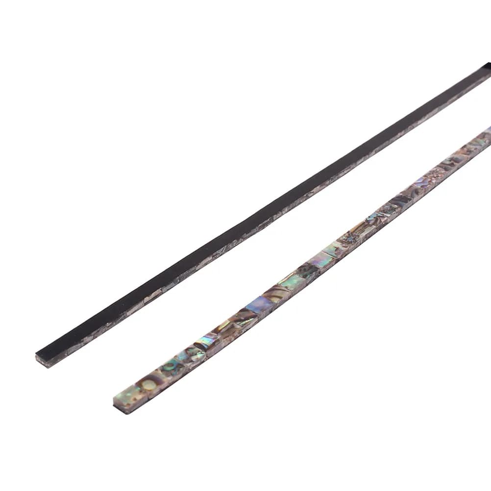 Striscia di Purfling in Abalone 800mm Colorata Perfetta per Chitarra, Ukulele, Basso - Striscia per Bordatura, Riparazione, Intarsio e Protezione dei Bordi