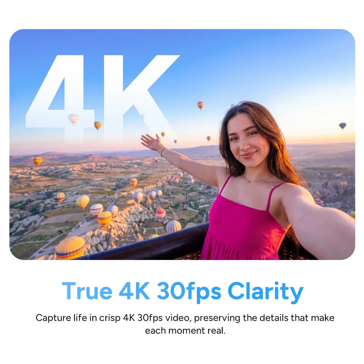 SJCAM C100PRO Mini Action Cam Impermeabile 4K, Telecamera Tascabile SJCAM per Sport e Ciclismo (Senza microSD)