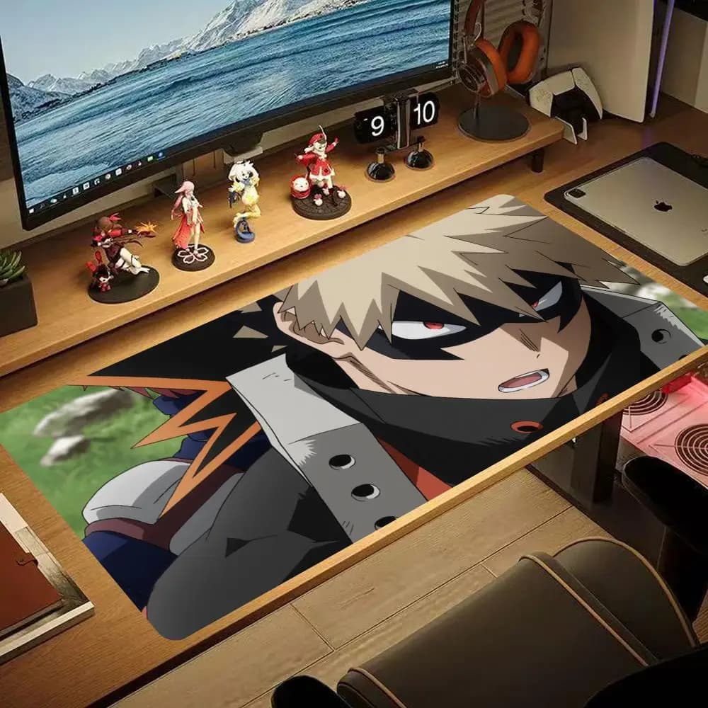 Tappetino per mouse Animation B-Bakugo K-Katsuki 90x40CM antiscivolo Tappetino per mouse da gioco Tappetino per mouse da gioco E-Sports Tastiera meccanica da gioco