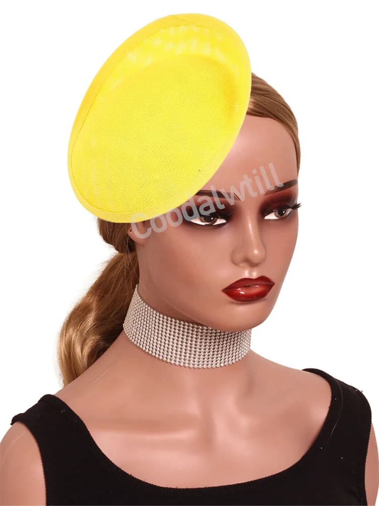 Base per Fascinator 20CM con Clip per Capelli, Accessori per Acconciature da Sposa, Cappello Fascinator per Feste e Matrimoni, Forniture per Cappelleria