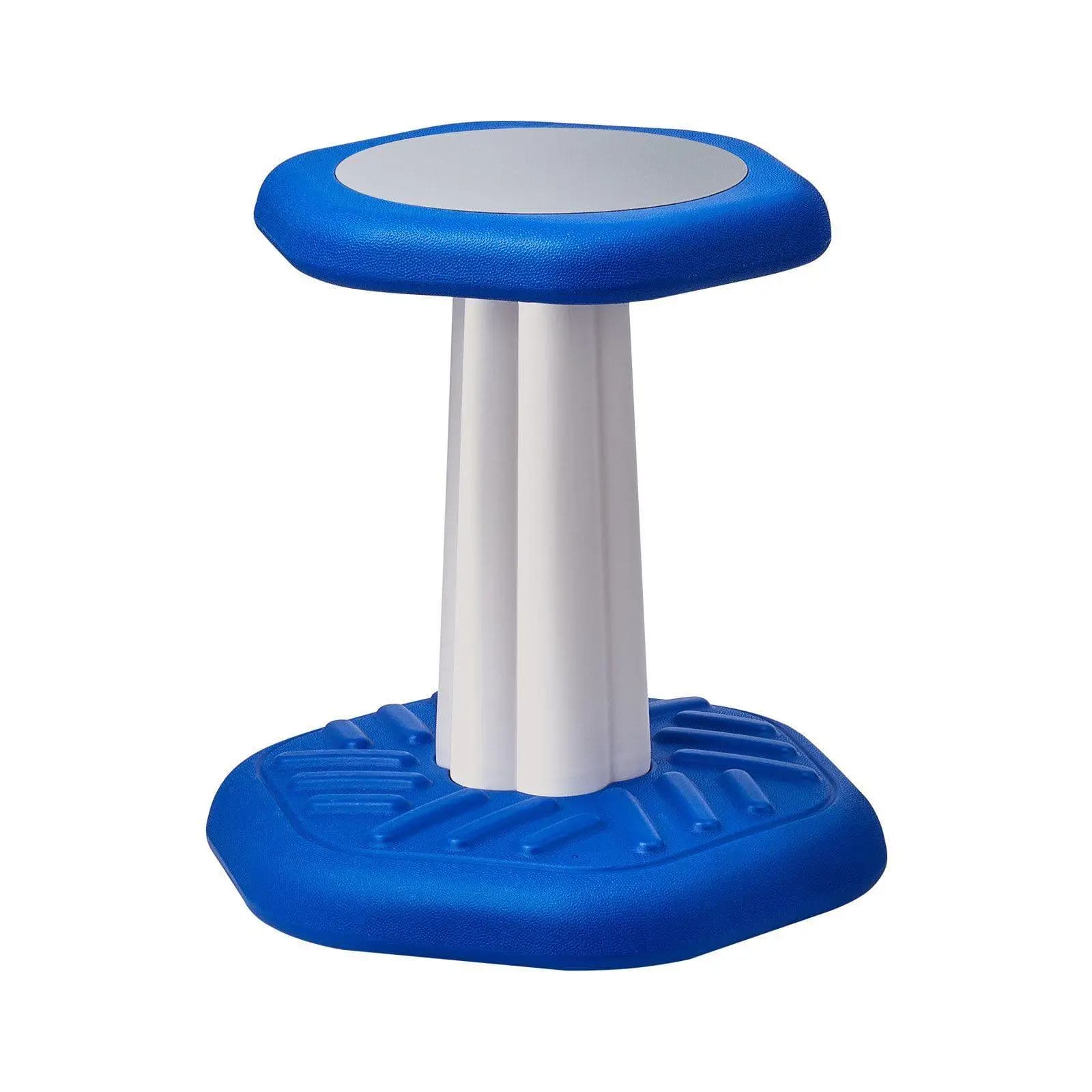 Blue Swivel Chair for Kids with 360 ° Swivel Resistance of 154 pounds and improved cushion for posture development from 3 to 7 years